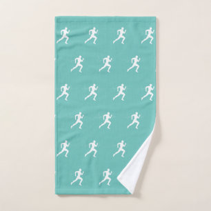 Hombre Corre Silhouette HeartBeat Line Mint Green