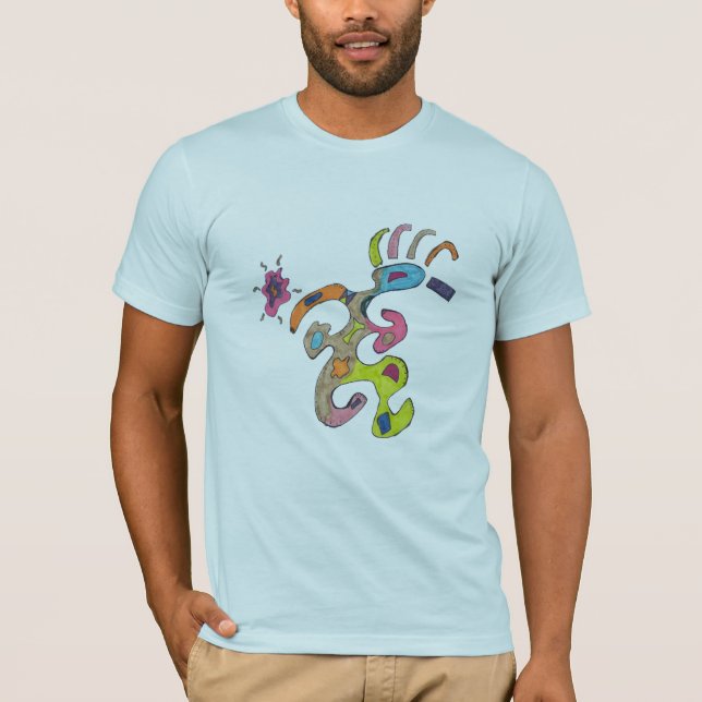 Hombre corriente, camiseta abstracta (Anverso)