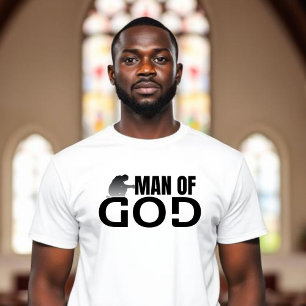 Hombre de Dios - Camiseta de hombre orando