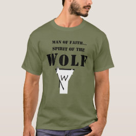 Hombre de Fe ... Espíritu del Lobo CAMISETA