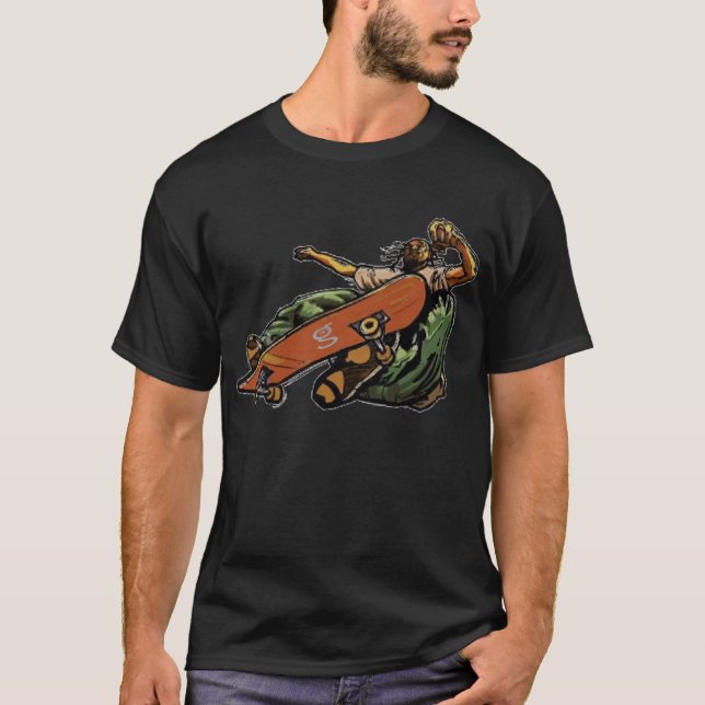 Hombre de hilo de patinaje #2 camiseta (Anverso)
