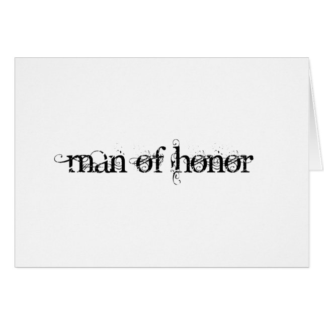 Hombre de honor (Anverso (Horizontal))