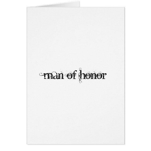 Hombre de honor (Frente)