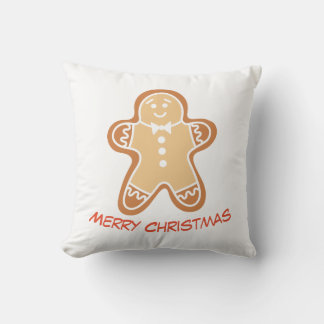 Hombre de Jengibre Almohada Navideña