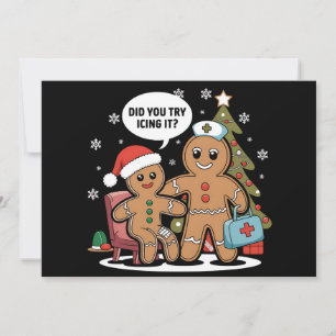 Hombre de jengibre de enfermera de Navidad ¿Probas