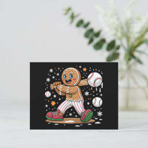 Hombre de jengibre de Navidad jugador de deportes 