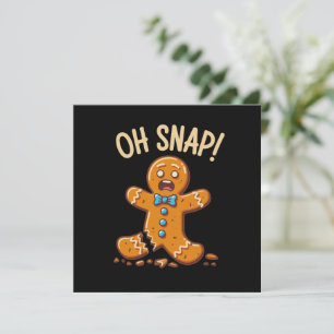 Hombre de Jengibre Oh Snap Galletas de Navidad Hor