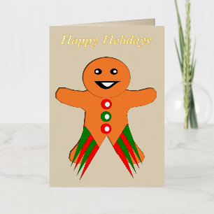 Hombre de Jengibre Personalizado Fiesta de Navidad