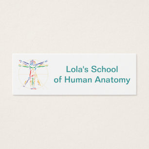 Hombre de la anatomía de DaVinci en los colores d