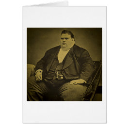 Hombre de la grasa del acto secundario del