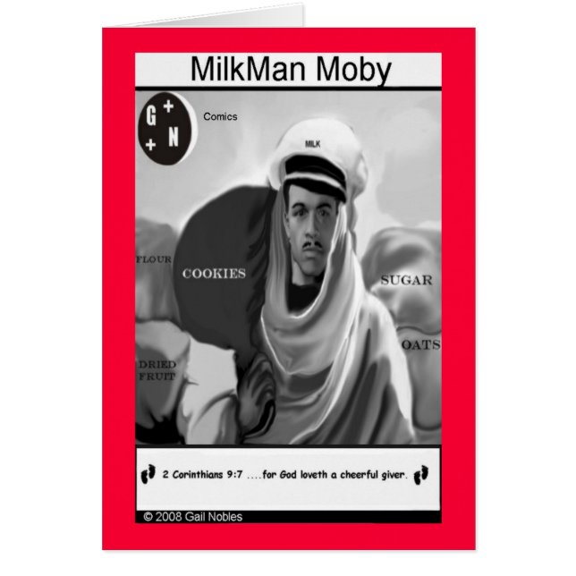 Hombre de leche cómico (Frente)