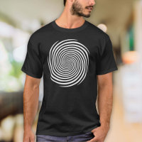 Hombre de misterio Hipnosis Espiral Camiseta