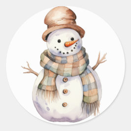 Hombre de nieve con pegatinas de Navidad Gorra mar