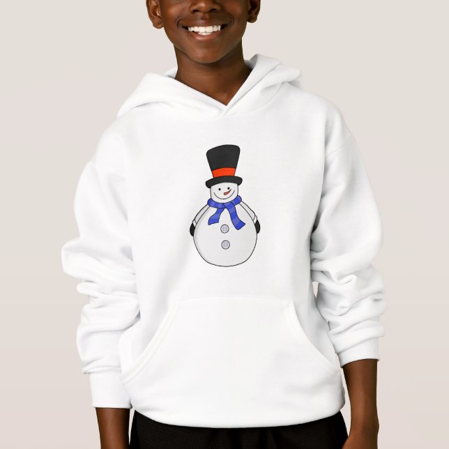 Hombre de nieve con sombrero superior (Anverso)