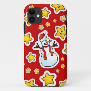 Hombre de nieve y estrellas, funda para iPhone 5