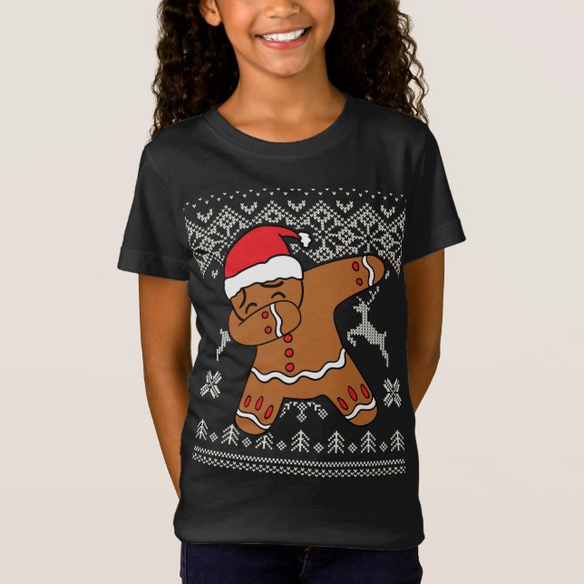 Hombre de pan de jengibre Navidades feos Sweater G (Anverso)