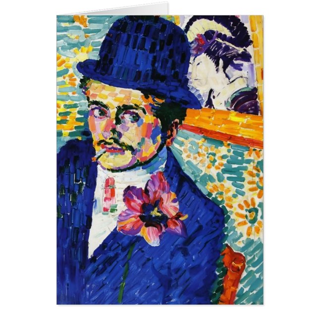 Hombre de Roberto Delaunay- con un tulipán (Frente)