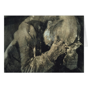 Hombre de Vincent van Gogh el   con su cabeza en