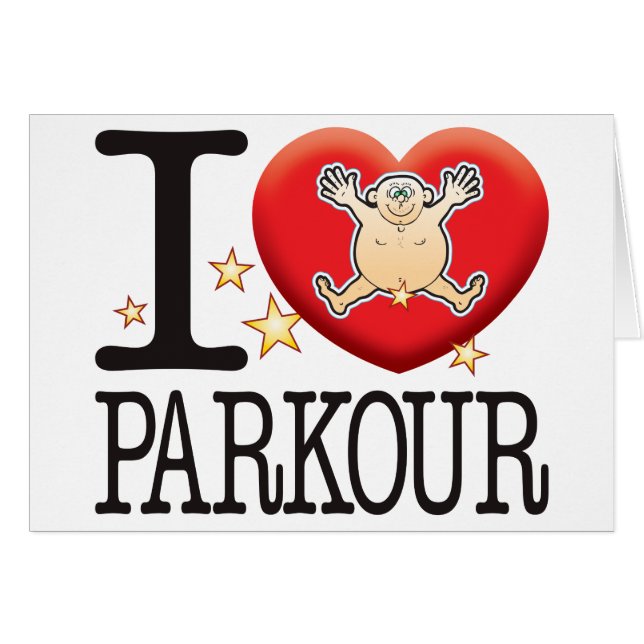 Hombre del amor de Parkour (Anverso (Horizontal))