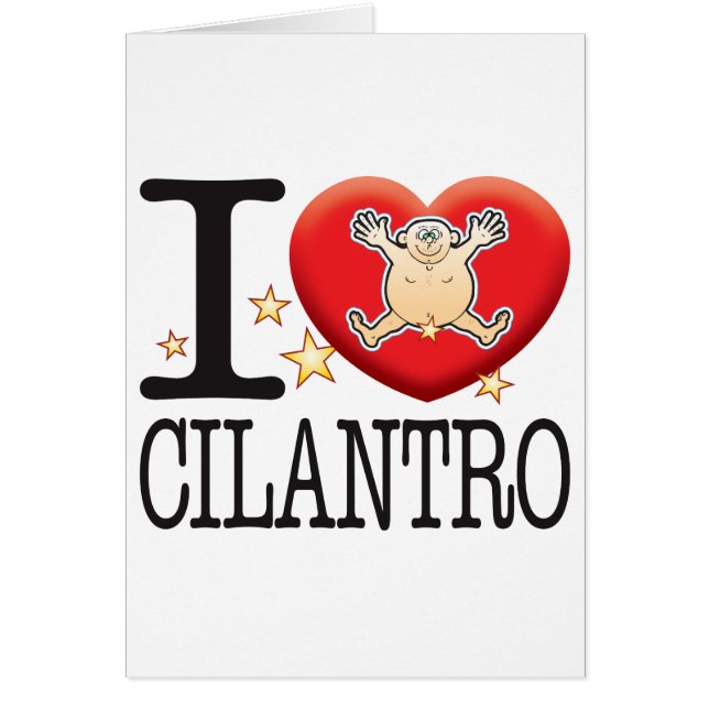 Hombre del amor del Cilantro (Frente)
