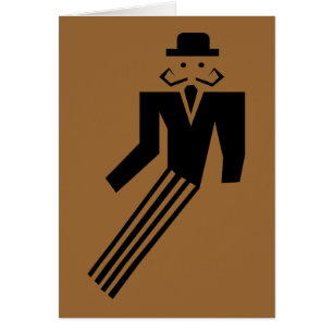 Hombre del bigote - art déco