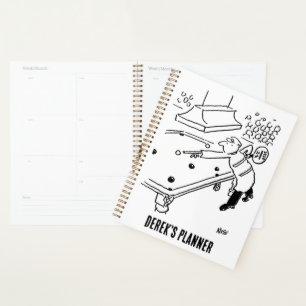 Hombre del pop de Lollipop juega a planificador de