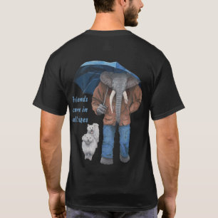 Hombre elefante Perro Caminando Fantasía Camisa de