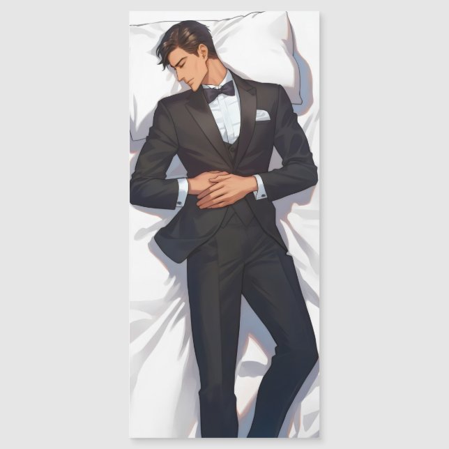 Hombre elegante de anime durmiendo (Anverso)