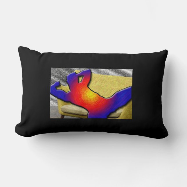 Hombre en Almohada de Sofá (Anverso)