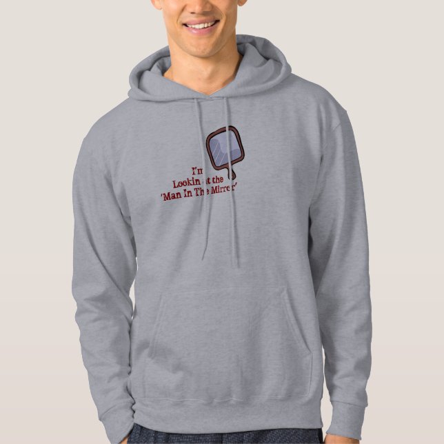 "Hombre en el espejo", sudadera con capucha (Anverso)
