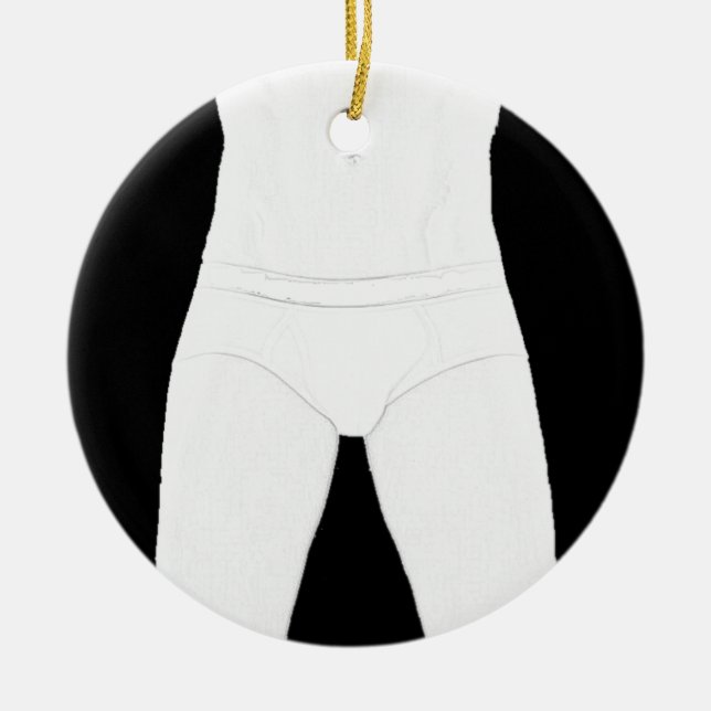 Hombre en el ornamento de la ropa interior (Frente)