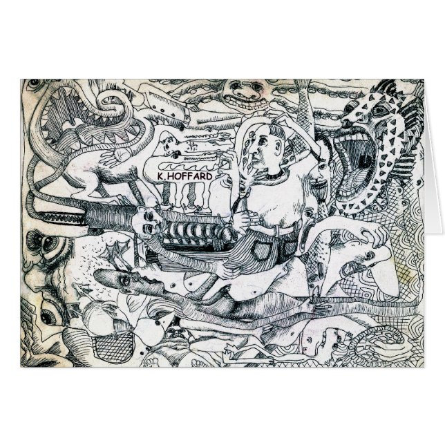 "Hombre en el parque zoológico " (Anverso (Horizontal))