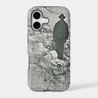 Hombre en la nieve funda de iPhone Case-Mate