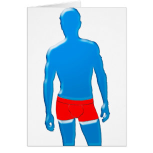 Hombre en ropa interior