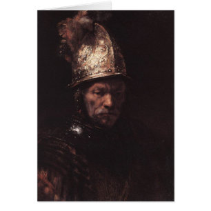 Hombre en un casco de oro