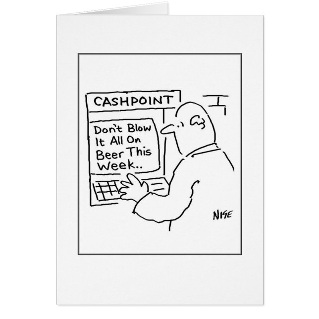 Hombre en una máquina de efectivo (Frente)