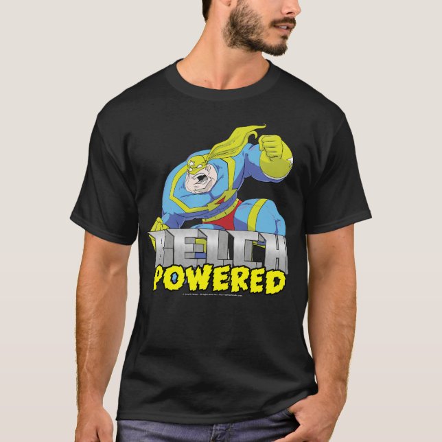 Hombre Eructo Atómico - Camiseta con Poder de Eruc (Anverso)