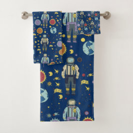 Hombre espacial astuto colorido