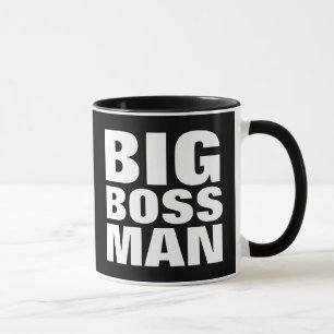 HOMBRE JEFE GRANDE, Taza de café divertida