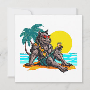 hombre lobo de vacaciones