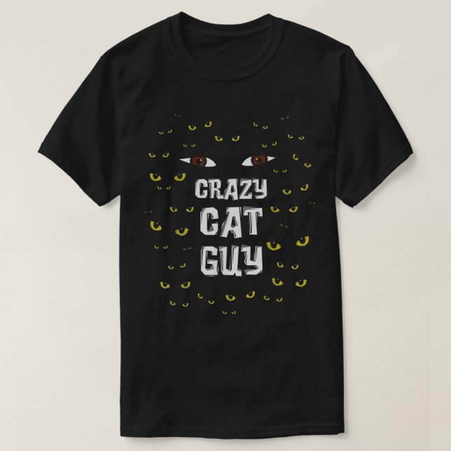 Hombre Loco de Gato _ Papi del gato Camiseta (Diseño del anverso)