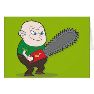 Hombre malvado de la motosierra