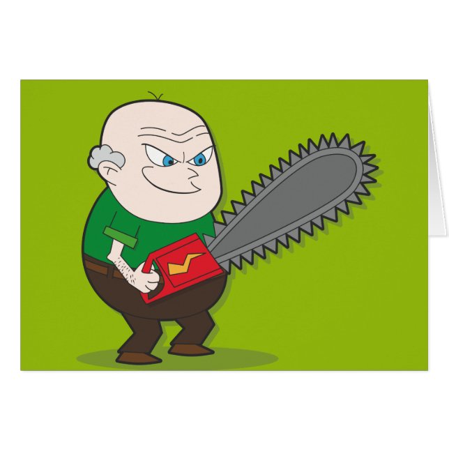 Hombre malvado de la motosierra (Anverso (Horizontal))