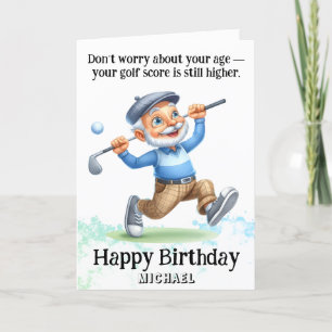 *~* Hombre mayor de edad - Tarjeta de cumpleaños d