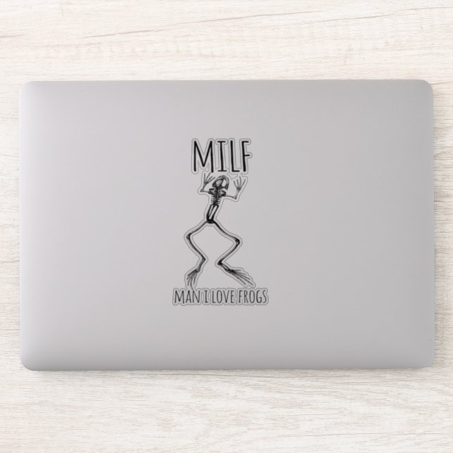 Hombre, me encanta el Pegatina de ranas (Ordenador)