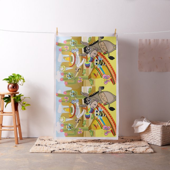 Hombre mexicano: Perro de burro Sombrero Tela Amar (In Situ)