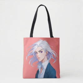 Hombre misterioso arte anime japonés para la bolsa