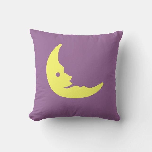 Hombre morado y amarillo en la almohada de la luna (Anverso)