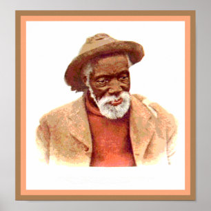 Hombre negro de arte vintage de Anerica