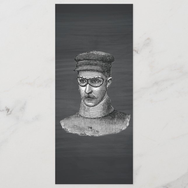 Hombre negro de gafas de Steampunk (Anverso)